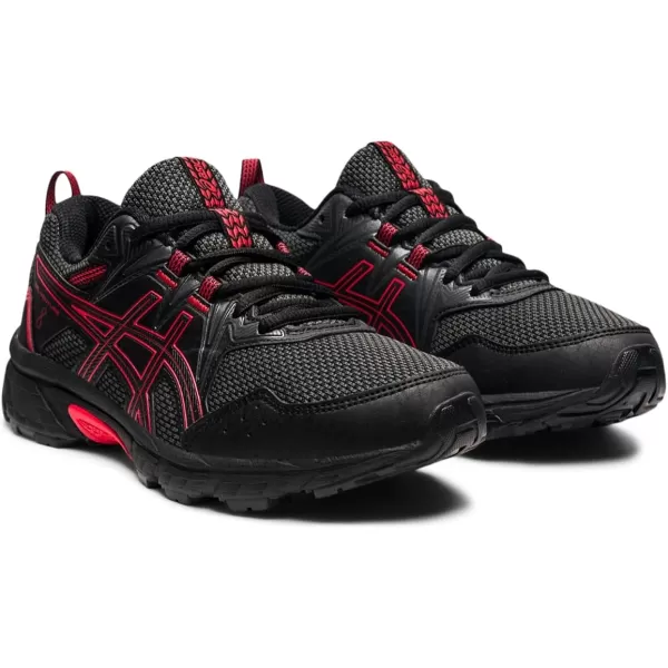 imageASICS Kids GelVenture 8 Grade School Running ShoesBlackElectric Red