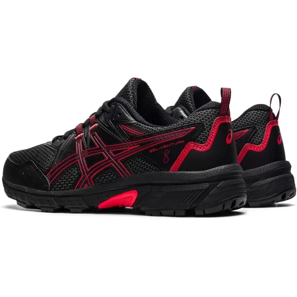 imageASICS Kids GelVenture 8 Grade School Running ShoesBlackElectric Red