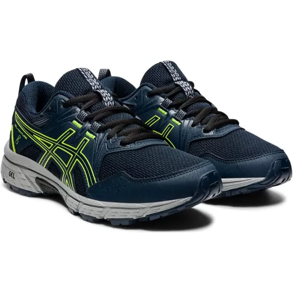 imageASICS Kids GelVenture 8 Grade School Running ShoesFrench BlueHazard Green