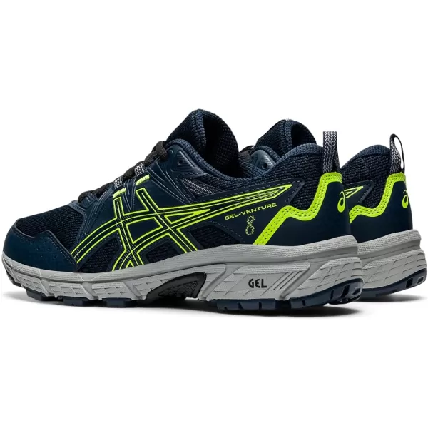 imageASICS Kids GelVenture 8 Grade School Running ShoesFrench BlueHazard Green