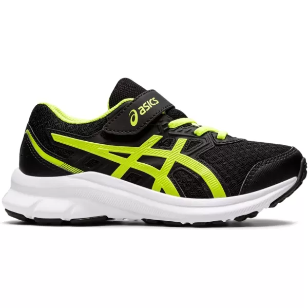 imageASICS Kids JOLT 3 PreSchool Running ShoeBlackHazard Green