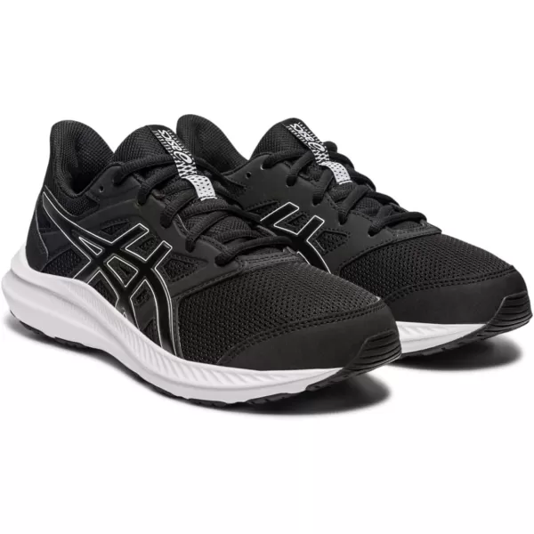 imageASICS Kids JOLT 4 Grade School Running ShoesBlackWhite