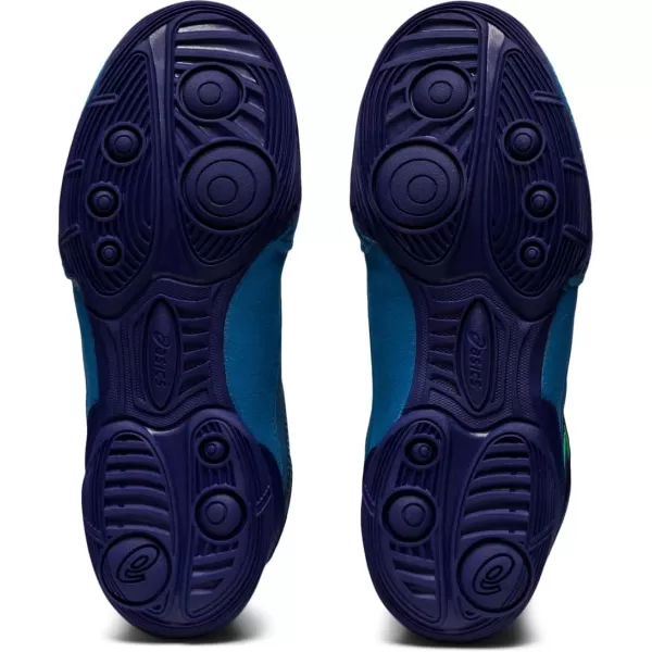imageASICS Kids Matflex 6 Grade School Wrestling ShoesAzureNew Leaf