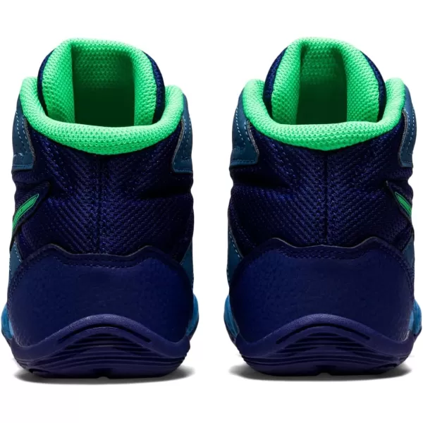 imageASICS Kids Matflex 6 Grade School Wrestling ShoesAzureNew Leaf