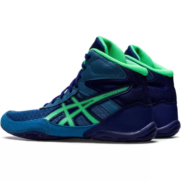 imageASICS Kids Matflex 6 Grade School Wrestling ShoesAzureNew Leaf