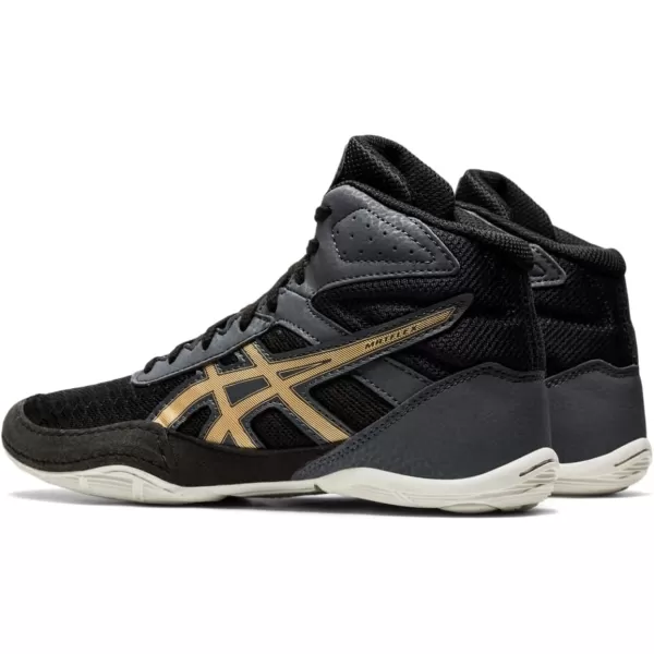 imageASICS Kids Matflex 6 Grade School Wrestling ShoesBlackChampagne