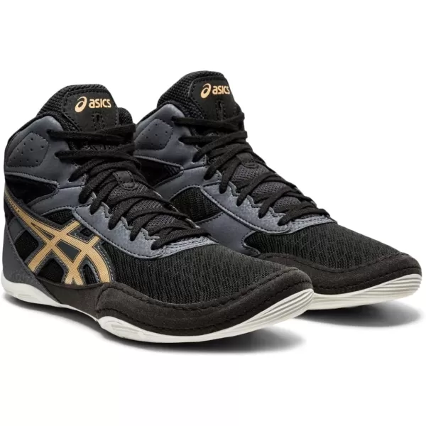 imageASICS Kids Matflex 6 Grade School Wrestling ShoesBlackChampagne