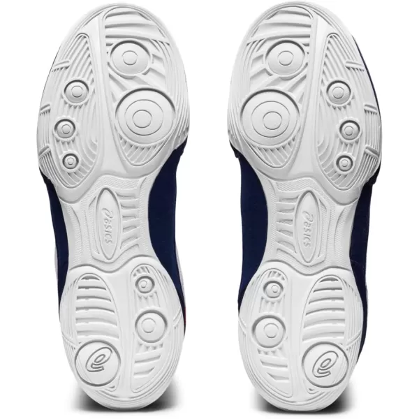 imageASICS Kids Matflex 6 Grade School Wrestling ShoesWhiteDeep Ocean