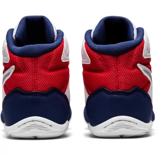 imageASICS Kids Matflex 6 Grade School Wrestling ShoesWhiteDeep Ocean