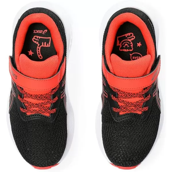 imageASICS Kids PRE Excite 10 PreSchool Running ShoesBlackTrue Red