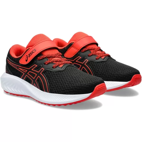 imageASICS Kids PRE Excite 10 PreSchool Running ShoesBlackTrue Red