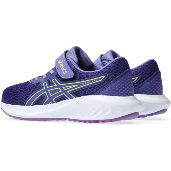 imageASICS Kids PRE Excite 10 PreSchool Running ShoesEggplantGlow Yellow