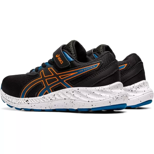 imageASICS Kids PRE Excite 8 PreSchool Running ShoeBlackMarigold Orange