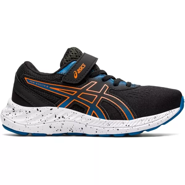 imageASICS Kids PRE Excite 8 PreSchool Running ShoeBlackMarigold Orange