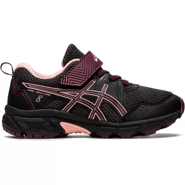 imageASICS Kids PRE Venture 8 PreSchool Running ShoesBlackDeep Mars