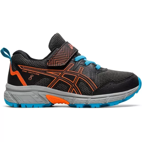 imageASICS Kids PRE Venture 8 PreSchool Running ShoesBlackMarigold Orange