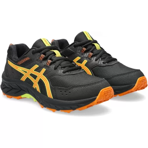 imageASICS Kids PRE Venture 9 Grade School Running ShoesBlackBright Orange