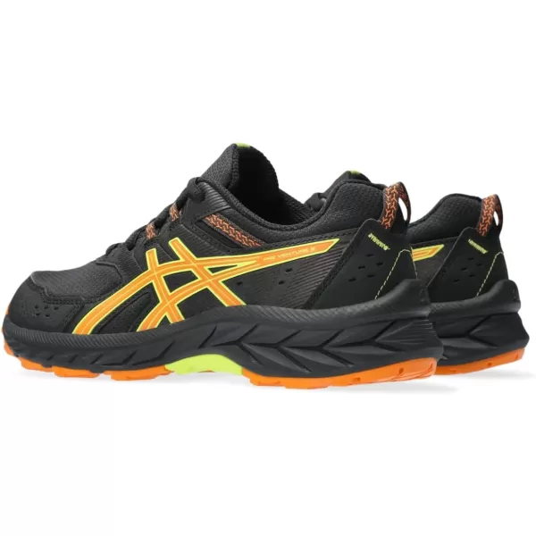 imageASICS Kids PRE Venture 9 Grade School Running ShoesBlackBright Orange