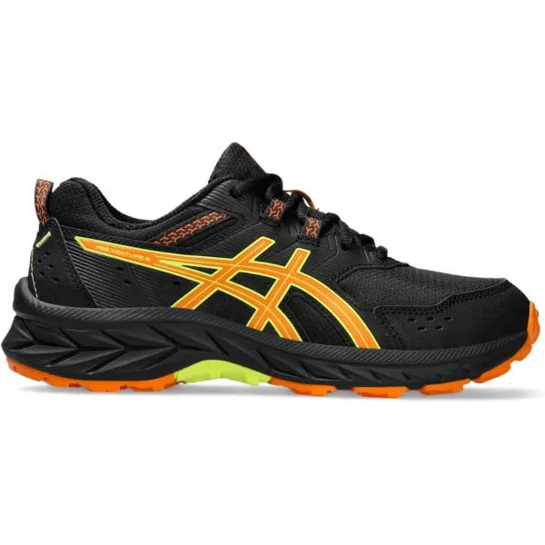 imageASICS Kids PRE Venture 9 Grade School Running ShoesBlackBright Orange