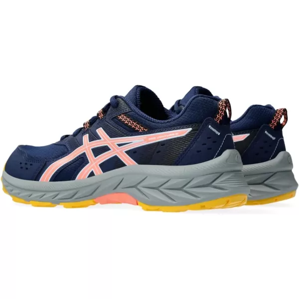 imageASICS Kids PRE Venture 9 Grade School Running ShoesBlue ExpanseSun Coral
