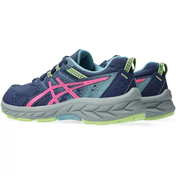 imageASICS Kids PRE Venture 9 Grade School Running ShoesDeep OceanHot Pink