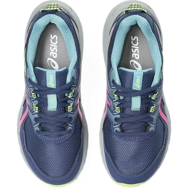 imageASICS Kids PRE Venture 9 Grade School Running ShoesDeep OceanHot Pink