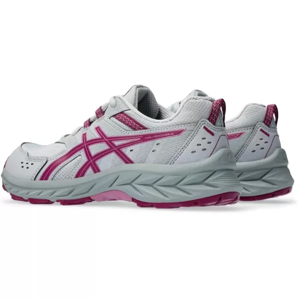 imageASICS Kids PRE Venture 9 Grade School Running ShoesPiedmont GreyBlackberry