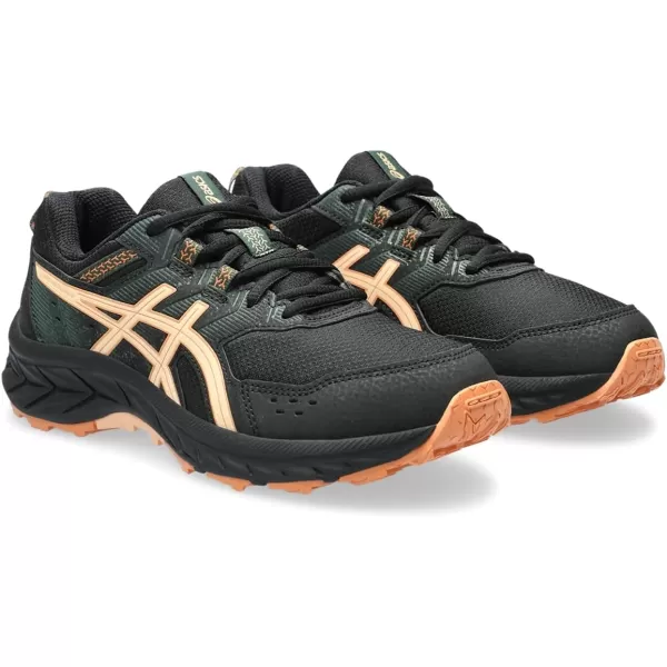 imageASICS Kids PRE Venture 9 Grade School ShoesBlackApricot Crush