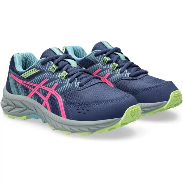 imageASICS Kids PRE Venture 9 Grade School ShoesDeep OceanHot Pink