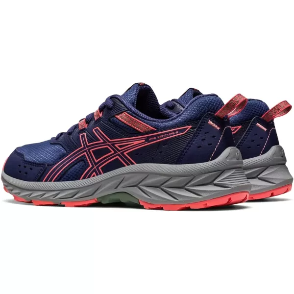 imageASICS Kids PRE Venture 9 Grade School ShoesIndigo BluePapaya