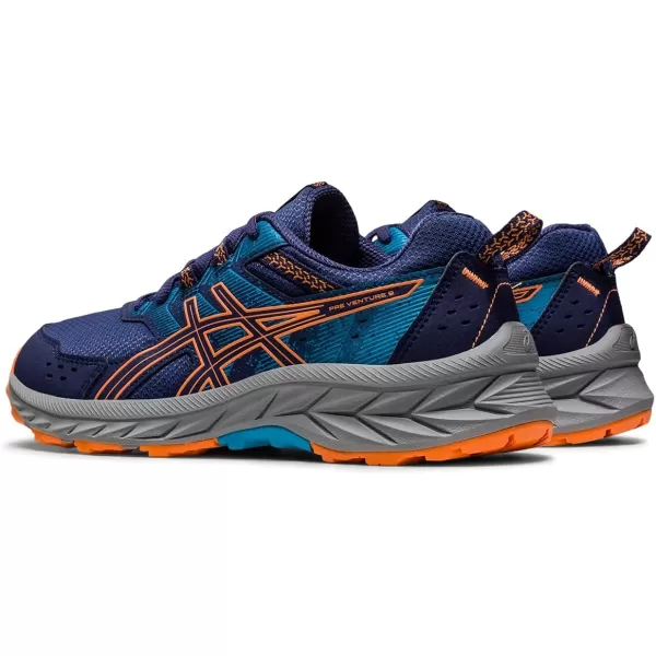 imageASICS Kids PRE Venture 9 Grade School ShoesIndigo BlueSun Peach