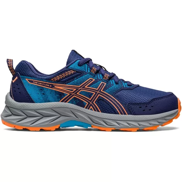 imageASICS Kids PRE Venture 9 Grade School ShoesIndigo BlueSun Peach