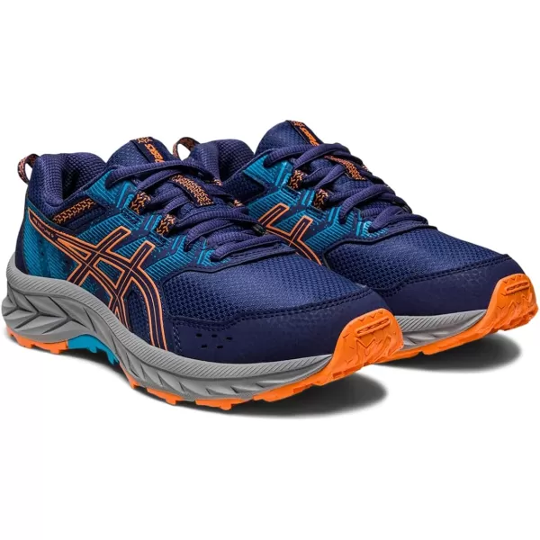 imageASICS Kids PRE Venture 9 Grade School ShoesIndigo BlueSun Peach