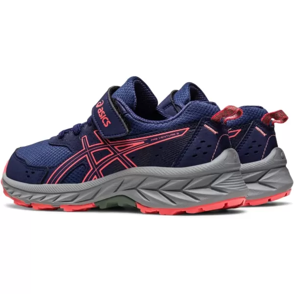 imageASICS Kids PRE Venture 9 PreSchool ShoesIndigo BluePapaya