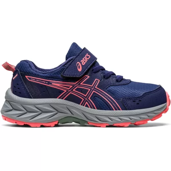 imageASICS Kids PRE Venture 9 PreSchool ShoesIndigo BluePapaya