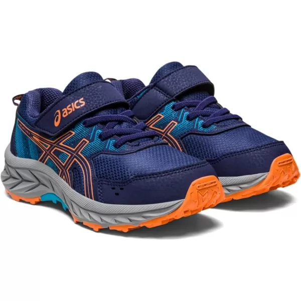 imageASICS Kids PRE Venture 9 PreSchool ShoesIndigo BlueSun Peach