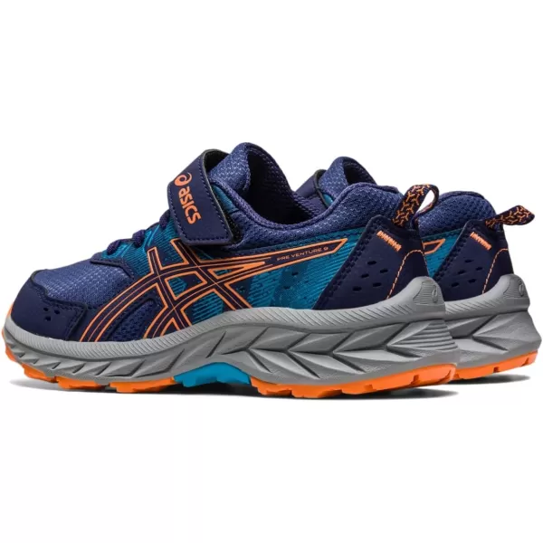 imageASICS Kids PRE Venture 9 PreSchool ShoesIndigo BlueSun Peach