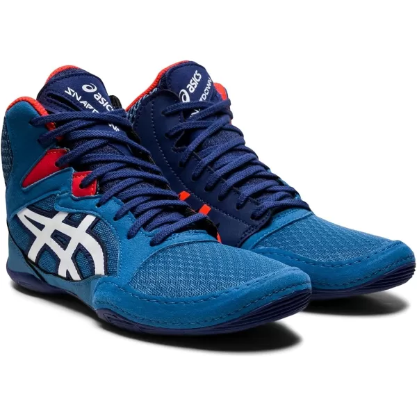 imageASICS Kids Snapdown 3 Grade School Wrestling ShoesAzureWhite