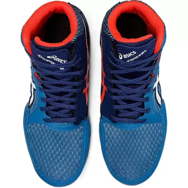 imageASICS Kids Snapdown 3 Grade School Wrestling ShoesAzureWhite