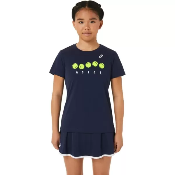 imageASICS Kids Tennis Graphic TEEMidnight
