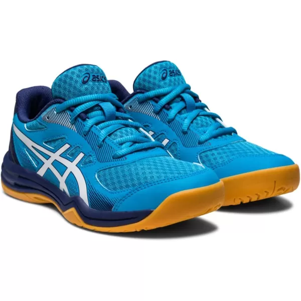 imageASICS Kids Upcourt 5 Grade School Volleyball ShoesIsland BlueWhite