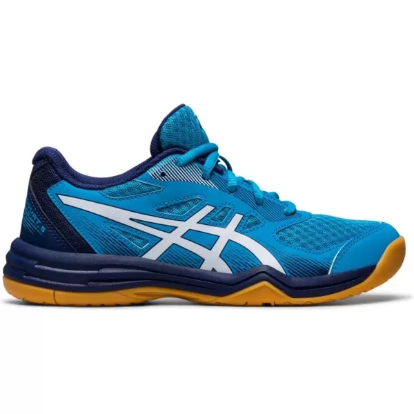 imageASICS Kids Upcourt 5 Grade School Volleyball ShoesIsland BlueWhite