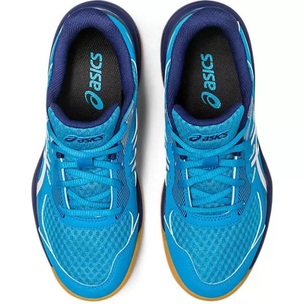 imageASICS Kids Upcourt 5 Grade School Volleyball ShoesIsland BlueWhite