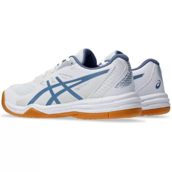 imageASICS Kids Upcourt 5 Grade School Volleyball ShoesWhiteDenim Blue