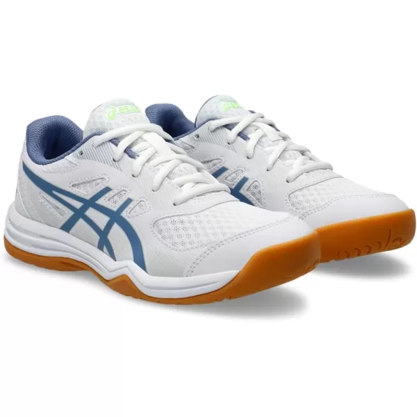 imageASICS Kids Upcourt 5 Grade School Volleyball ShoesWhiteDenim Blue