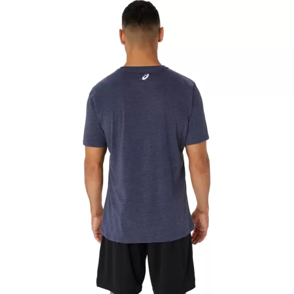 imageASICS Mens 1977 MTN TEE Training ApparelPeacoat Heather