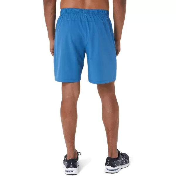 imageASICS Mens 7IN 2 in 1 Short Running ApparelAzureCarrier Grey