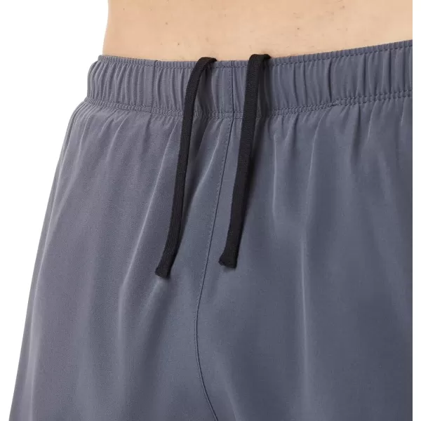imageASICS Mens 7IN 2 in 1 Short Running ApparelCarrier GreyPerformance Black