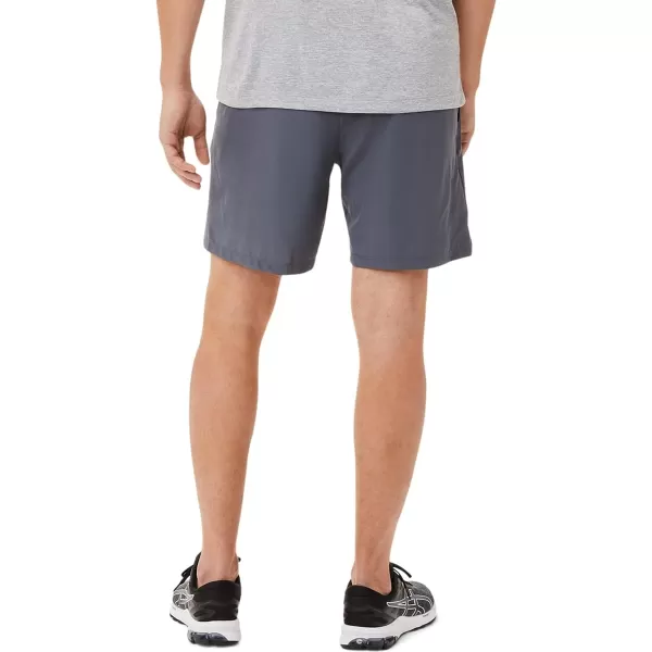 imageASICS Mens 7IN 2 in 1 Short Running ApparelCarrier GreyPerformance Black