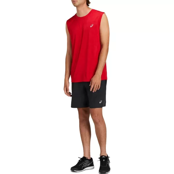 imageASICS Mens 7IN 2 in 1 Short Running ApparelGraphite Grey Heather  Sour Yuzu